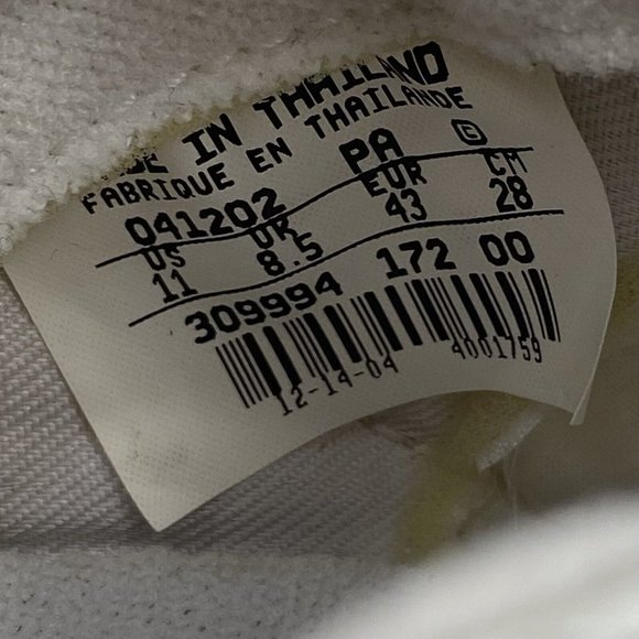 Vintage Nike Cortez White Yellow Womens Athletic Shoes Size 11 309994 172 2004 - Picture 7 of 7